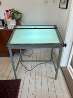 Vintage industriële tekentafel lichtbak, Ophalen, Gebruikt