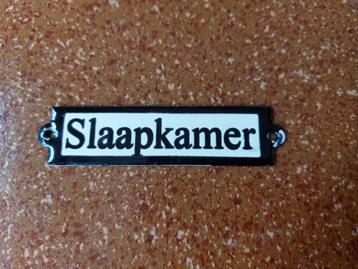 Emaille deurbordje slaapkamer uitstraling jaren 20/30 mooi beschikbaar voor biedingen