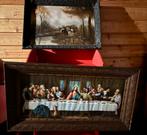 2 Antieke lijsten met barokreliëf – ambachtelijk, Ophalen of Verzenden