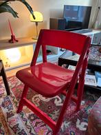 Rode ‘70-‘80 klapstoel A-vormig, Huis en Inrichting, Stoelen, Ophalen, Gebruikt, Rood, Eén