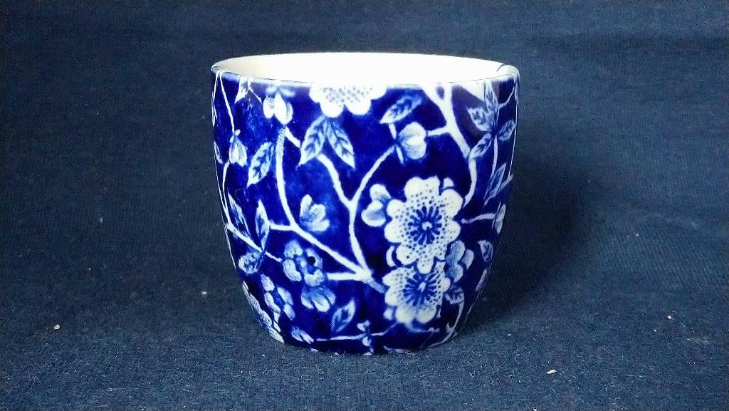 Burleigh Blue Calico - eierdop met blauw bloemdecor, Ophalen of Verzenden