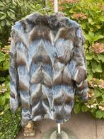 Bontjas  / Fur coat/ Algierka., Ophalen of Verzenden, Zo goed als nieuw, Maat 38/40 (M), Blauw