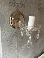 Elegante Wandlampen en plafondlamp met Kristallen, Huis en Inrichting, Lampen | Wandlampen, Ophalen, Zo goed als nieuw, Glas