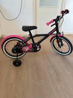 Meisjesfiets Decathlon 16 inch - Zo goed als nieuw!, Ophalen, Zo goed als nieuw, 16 tot 20 inch, Zijwieltjes