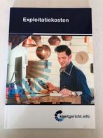 Exploitatiekosten, Ophalen of Verzenden, Zo goed als nieuw, Overige niveaus, Economie