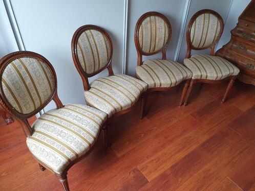 Antieke tafel met 4 stoelen, Antiek en Kunst, Antiek | Meubels | Tafels, Ophalen