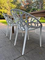 Tuinstoelen wit, Ophalen of Verzenden, Gebruikt, Kunststof