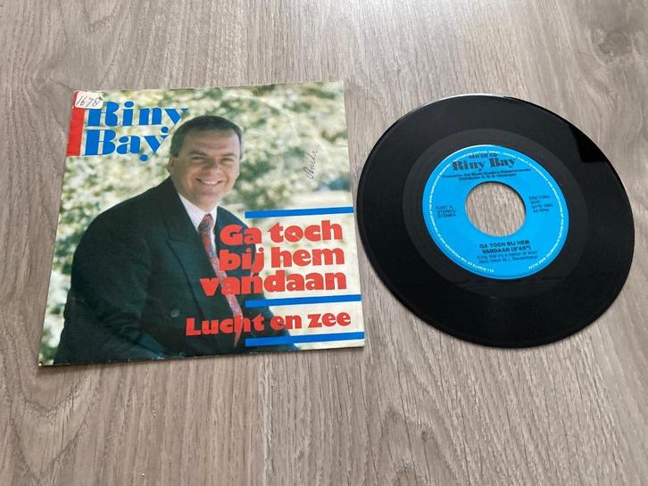 Riny Bay Ga toch bij hem vandaan, Cd's en Dvd's, Vinyl | Nederlandstalig, Zo goed als nieuw, Levenslied of Smartlap, Overige formaten