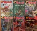 7 stripboeken Trigië-Mike Butterworth/ Philip Corke, Meerdere stripboeken, Ophalen of Verzenden, Gelezen