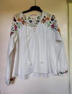 Zara Trafaluc Collection wit katoenen tuniek broderie mt XS, Ophalen of Verzenden, Zo goed als nieuw, Maat 34 (XS) of kleiner
