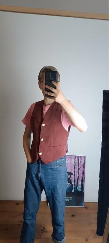 Vintage Suède Gilet Miss Joy - Maat 40 beschikbaar voor biedingen