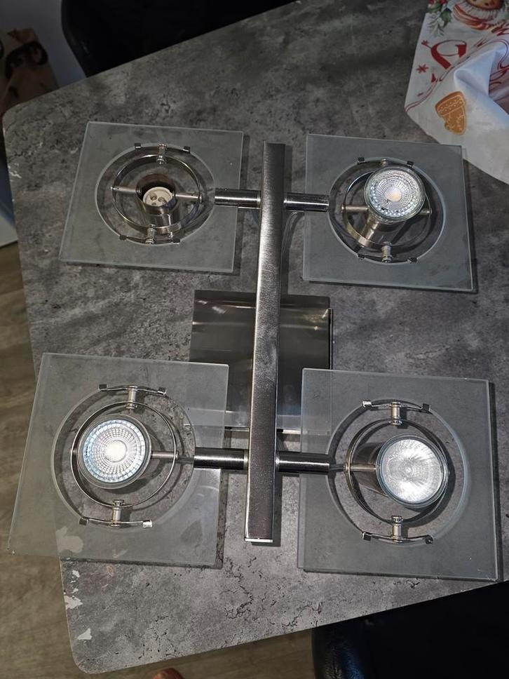 Ikea Fuga Plafondlamp, Huis en Inrichting, Lampen | Spots, Gebruikt, Plafondspot of Wandspot, Metaal of Aluminium, Led, Ophalen