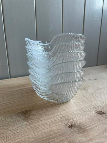 6 Vintage Arcoroc schelp schelpen schaaltjes kommetjes beschikbaar voor biedingen