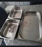 3x RVS Gastronorm Bakken, Zo goed als nieuw, Minder dan 100 cm, 25 tot 50 cm, 50 tot 100 cm