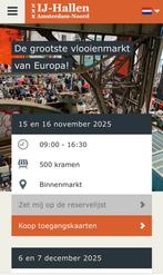 Gezocht: IJhallen kraam 15 & 16 november 2025, Tickets en Kaartjes, Eén persoon