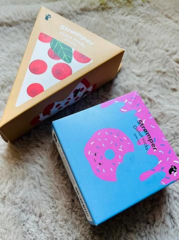 Strømper sokken pizza en donut beschikbaar voor biedingen