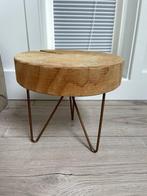Boomstam tafeltje, Ophalen, Minder dan 45 cm, Minder dan 55 cm, Rond