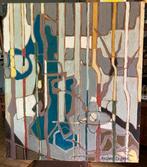 Abstract Schilderij van Eugène quanjel, Antiek en Kunst, Ophalen of Verzenden