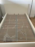 Bed Ikea Malm inclusief matras en lattenbodems, Huis en Inrichting, Ophalen, Gebruikt, Wit, Tweepersoons