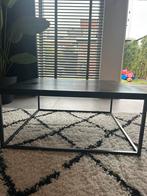 Metalen salontafel zwart 80x80, Huis en Inrichting, Tafels | Salontafels, Ophalen, Gebruikt, 50 tot 100 cm, Vierkant