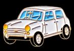 Mini Cooper pin- wit gelakt, Verzamelen, Speldjes, Pins en Buttons, Verzenden, Nieuw, Transport, Speldje of Pin