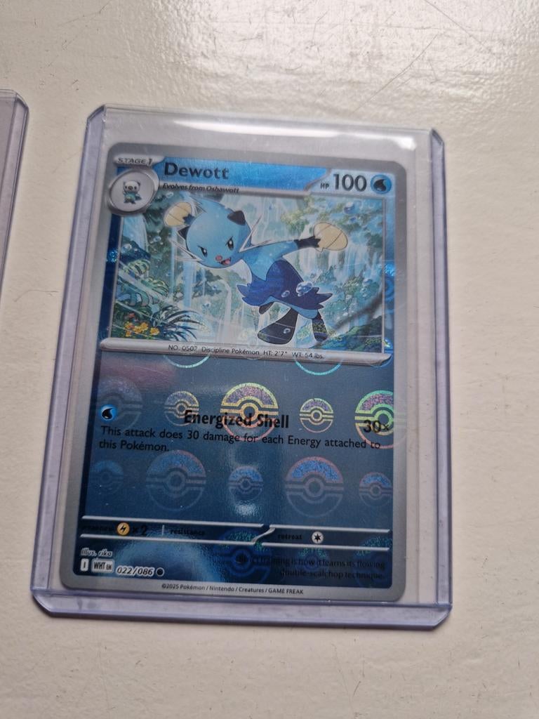 Dewott Pokeball 022/086 - Nieuwstaat, Ophalen of Verzenden