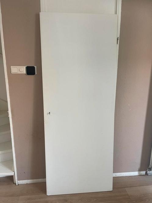Opdekdeur rechtsdraaiend 78x201,5 cm, Doe-het-zelf en Verbouw, Deuren en Horren, Gebruikt, Binnendeur, 200 tot 215 cm, Minder dan 80 cm