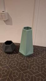 Set van 2 Vaasjes, Huis en Inrichting, Woonaccessoires | Vazen, Overige kleuren, Aardewerk of Porselein, Ophalen of Verzenden