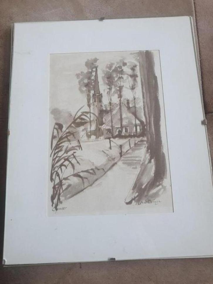 Opmeer Lense Elzinga, Antiek en Kunst, Kunst | Litho's en Zeefdrukken, Ophalen