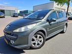 Peugeot 207 SW Outdoor 1.6 VTi XS CLIMA/CRUISE/TREKHAAK!, Gebruikt, Zwart, 4 cilinders, Leder en Stof