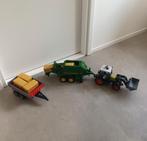 Bruder tractor met kar en balenpers van John Deere, Kinderen en Baby's, Speelgoed | Speelgoedvoertuigen, Ophalen of Verzenden