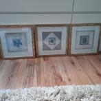 Schilderij 3 stuks, Minder dan 50 cm, Ophalen of Verzenden, Zo goed als nieuw, Minder dan 50 cm