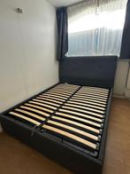 Ikea IDANÄS bed met opbergruimte donkergrijs 160x200, Huis en Inrichting, Slaapkamer | Bedden, Gebruikt, Tweepersoons, Ophalen of Verzenden