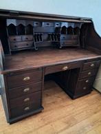 Zware koloniaal teak secretaire/bureau, Ophalen