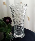 Vintage massief hoge glazen vaas uit de 80 jaren., Ophalen of Verzenden