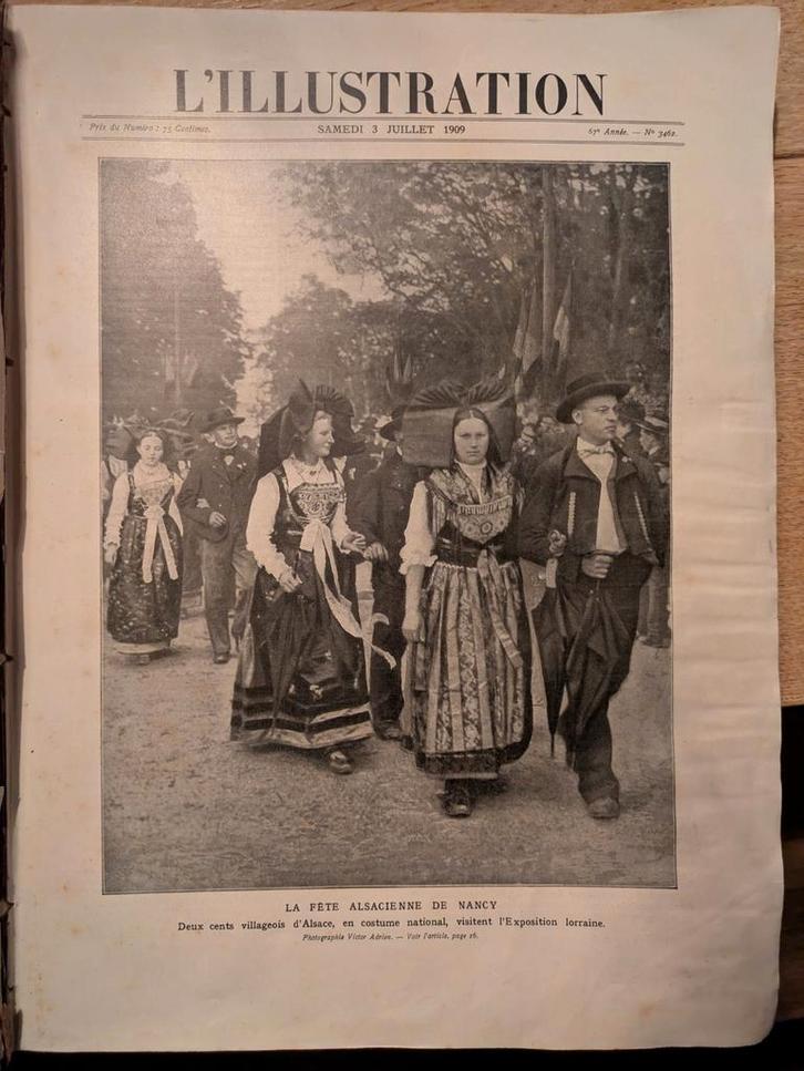 L'Illustration 3 Juli 1909 - Antiek Tijdschrift, Boeken, Tijdschriften en Kranten, Gelezen, Overige typen, Ophalen of Verzenden