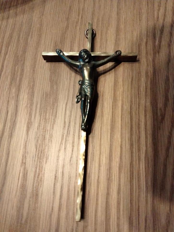 Crucifix+wijwaterbakje + icoon Maria. Zie foto's. Los t.k., Verzamelen, Religie, Gebruikt, Christendom | Katholiek, Overige typen