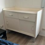 Vintage commode jaren 60 wit, Ophalen, Gebruikt, 50 tot 70 cm, 100 cm of meer
