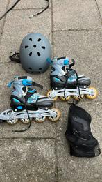 Eagle skeelers (mt 34-37) + Nutcase helm + beschermers, Sport en Fitness, Skeelers, Kinderen, Inline skates 4 wielen, Ophalen