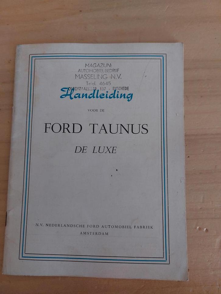 Ford Taunus Handleiding 1951, Auto diversen, Handleidingen en Instructieboekjes, Ophalen of Verzenden