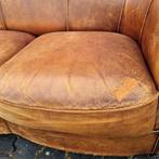 2x schapenleren bank vintage Joris + BEZORGING GRATIS, Gebruikt, Design, Leer, Ophalen of Verzenden