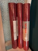Croco behang bordeaux rood, Huis en Inrichting, Ophalen of Verzenden, Minder dan 10 m², Rood