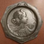 2 WMF sierborden, Jugendstil / Art Nouveau (samen), Antiek en Kunst, Antiek | Tin, Ophalen of Verzenden