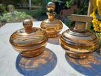 Booms antiek glas ijdelheidsset., Antiek en Kunst, Ophalen