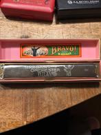 Vintage Hohner Orchester Bravo Cis Mondharmonica, Ophalen, Gebruikt, Overige typen, Met koffer of doosje