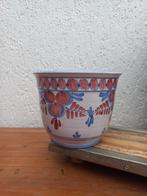 Mooie vintage bloempot. Handarbeit. Keramiek, Ophalen of Verzenden
