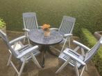 5 delige kunststof Hartman tuinset, Tuin en Terras, Tuinsets en Loungesets, Ophalen, Gebruikt, Kunststof
