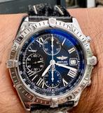 Breitling Crosswind automatic 43 mm a13055 met papieren, Leer, Staal, Breitling, Polshorloge