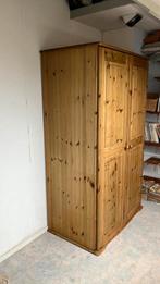 Houten hang-legkast, Huis en Inrichting, Gebruikt, 100 tot 150 cm, Ophalen of Verzenden, Met hangruimte