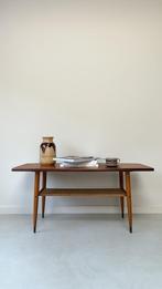 Vintage houten salontafel, Ophalen, 100 tot 150 cm, Vintage, Zo goed als nieuw